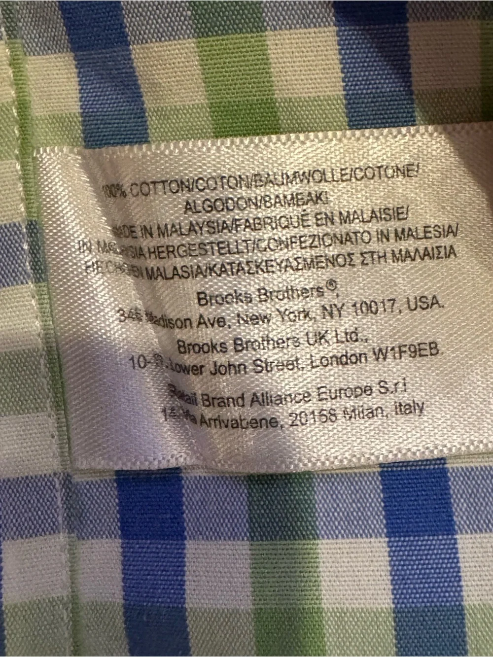 Brooks Brothers classic slim